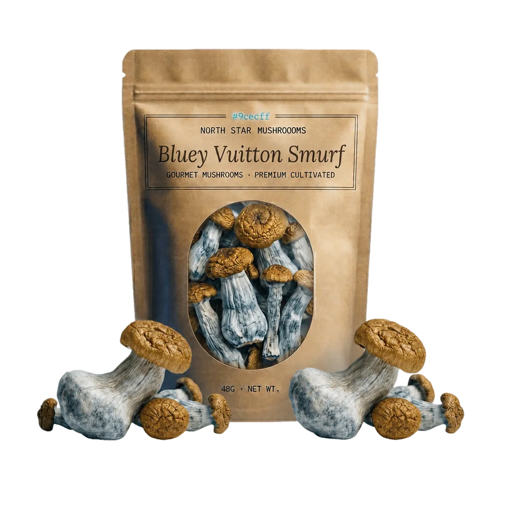 Bluey Vuitton Smurf magic mushroom